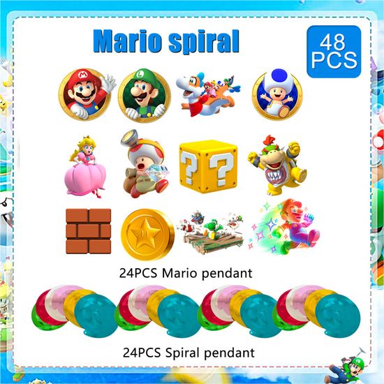 belle super dessin animé mario baby shower anniversaire fournitures cupcake topper bannière joyeux anniversaire ballon enfants fête décoration belle super dessin animé mario baby shower anniversaire fournitures cupcake topper bannière joyeux anniversaire ballon enfants fête décoration