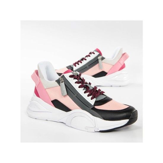 Basket Guess Bella pink Rose Femme Rose Cdiscount Chaussures