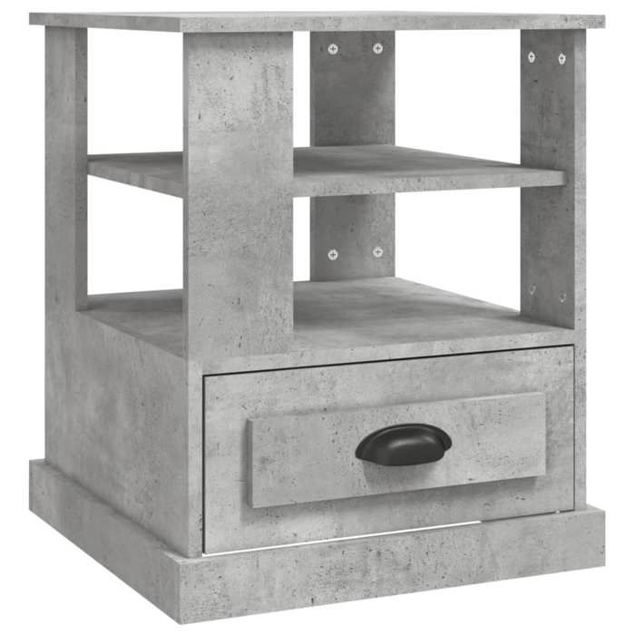 Table d'appoint-Table basse-Table Salon gris béton 50x50x60 cm bois d ...