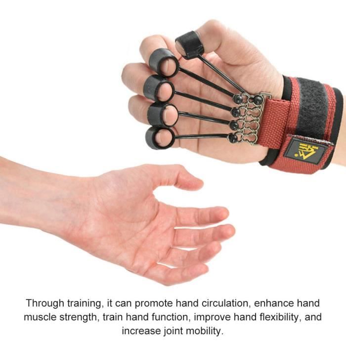 60 lb - Pince à main portable en silicone, extenseur de doigt, poignée de  main, entraîneur de force de poigne