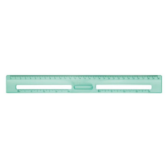 Règle graduée - 30 cm - Plastique résistant - Avec poignée - Milan ...