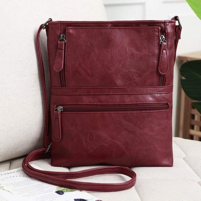 New Chic Sac Bandouli re Pour Femme Avec Fermeture clair Et Pantalon Avec Poches u9768