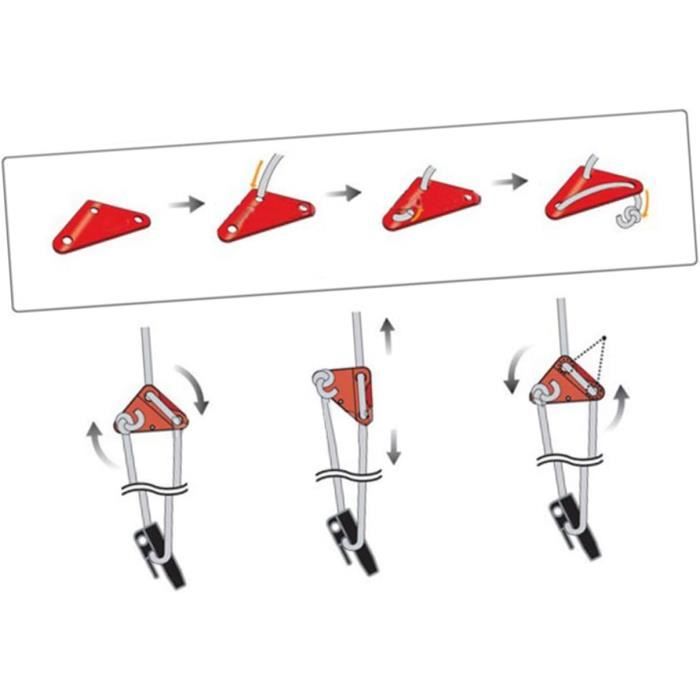 Tendeur De Corde Paracorde - Alliage Aluminium Antidérapant - Tendeur Tente Camping 4-6 Mm - Léger Et Robuste Pour Survie
