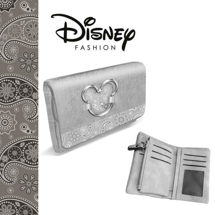 Grand portefeuille Mickey Disney gris - Cdiscount Bagagerie