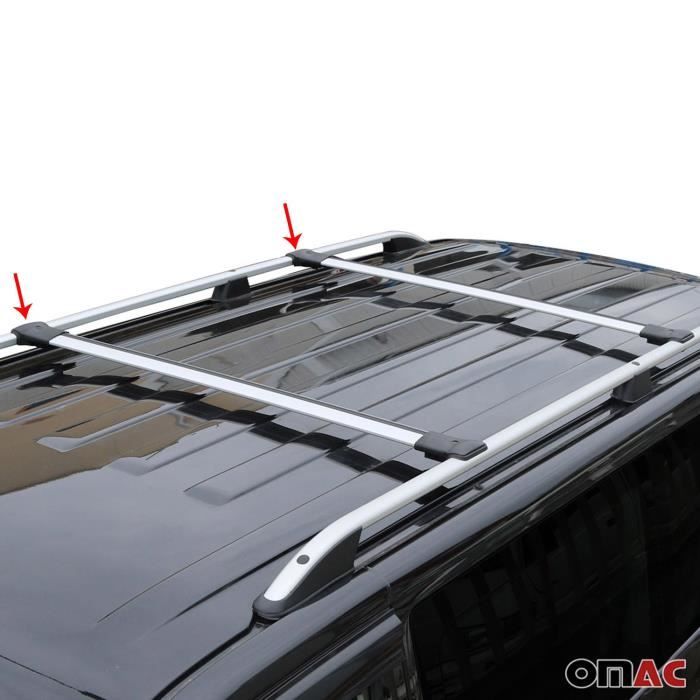 Barres De Toit Aluminium Pour Fiat Qubo 2008-2019 | Support Pour Coffre, Porte-vélos, 75kg De Charge
