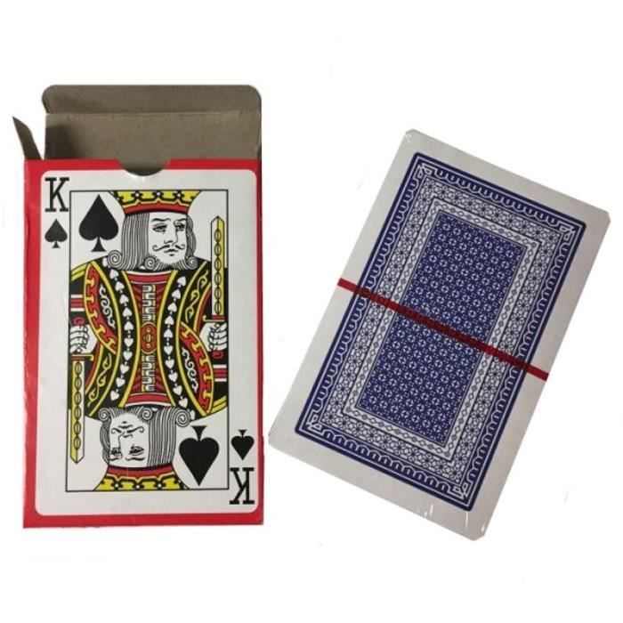 Mini jeu de cartes à jouer 54 cartes - Jeu de voyage, poker, solitaire