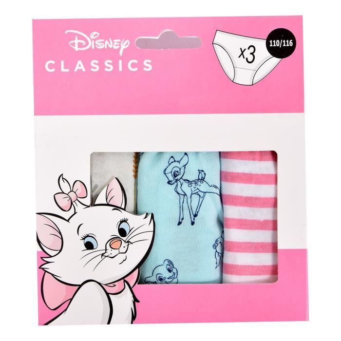 Disney Minnie - Lot de 3 Culottes Coton Fille - bio ou classique