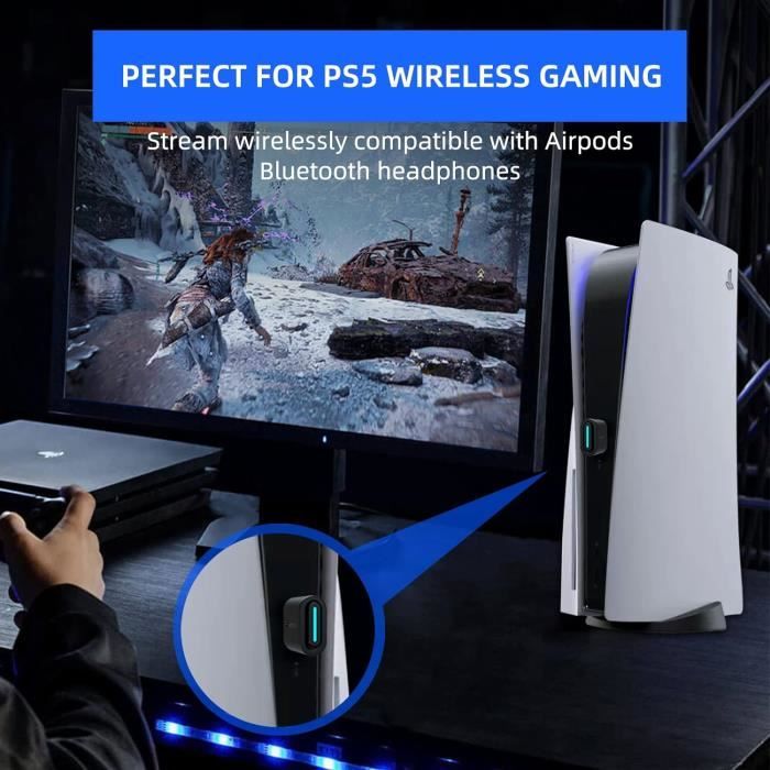 Adaptateur Audio Bluetooth Usb Pour Connecter Des Écouteurs À Ps5, Ps4, Switch, Pc. Prise En