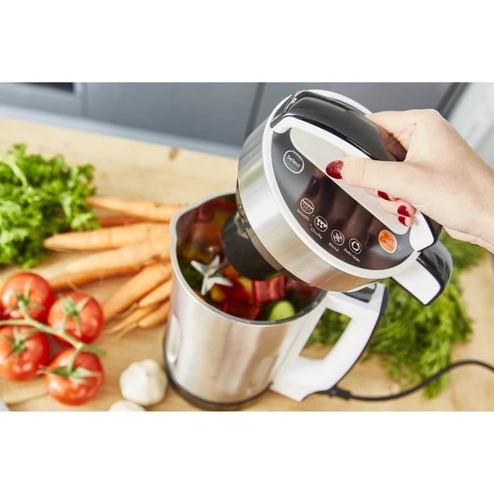 Soupe machine : Blender chauffant de 1L7 pour soupes ,sauces,purées  ,shakes,jus - Cdiscount Electroménager