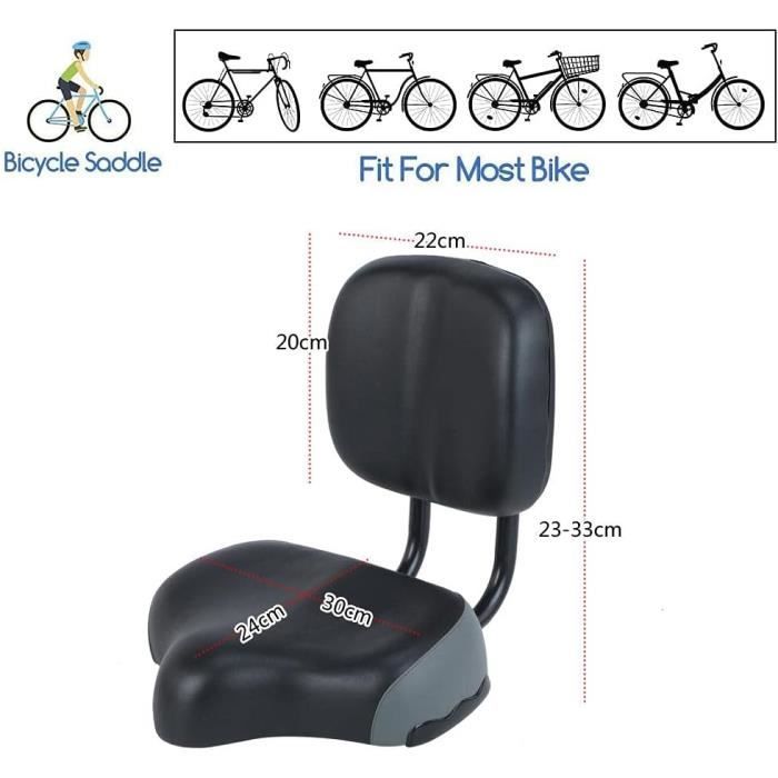Selle de vélo avec dossier 2025