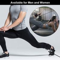 Sangles Cheville MuscleForge Pour Poulie – Lot 2, Double Anneau D, Néoprène, Pour Tibialis Raises Et Kickbacks