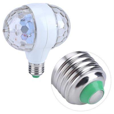 Ampoule Boule LED Multicolore Rotative – Effets Disco Et Fête, Prise E27, 2 Têtes, 6W, 110-220V - 2