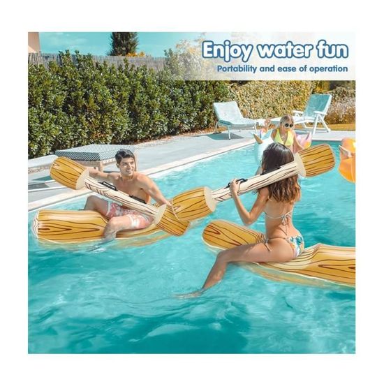 Jeu De Combat Flottant Gonflable Set De 2 Bouées Gonflables Combat – Bûches Flottantes XXL 57 Cm, Bâtons 45 Cm, Support 220 Kg – Jeu D'eau Pour Adultes Et Enfants Jeu De Combat Flottant Gonflable Set De 2 Bouées Gonflables Combat – Bûches Flottantes XXL 57 Cm, Bâtons 45 Cm, Support 220 Kg – Jeu D'eau Pour Adultes Et Enfants