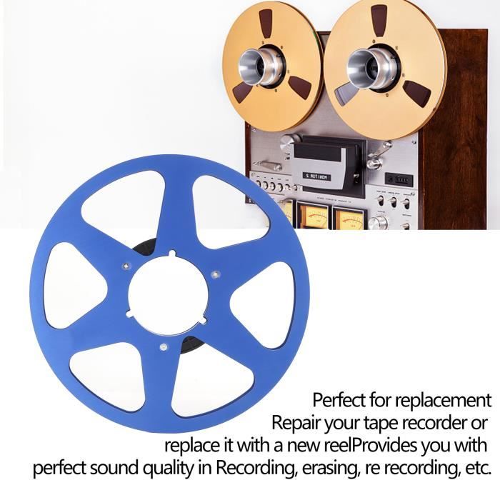 Tbest Recording Tape Reel 1/4 10 Inch Empty Tape Reel Aluminum Alloy Reel  Tape Recorder Accessory Empty Disc video detachee Bleu - Cdiscount Sport