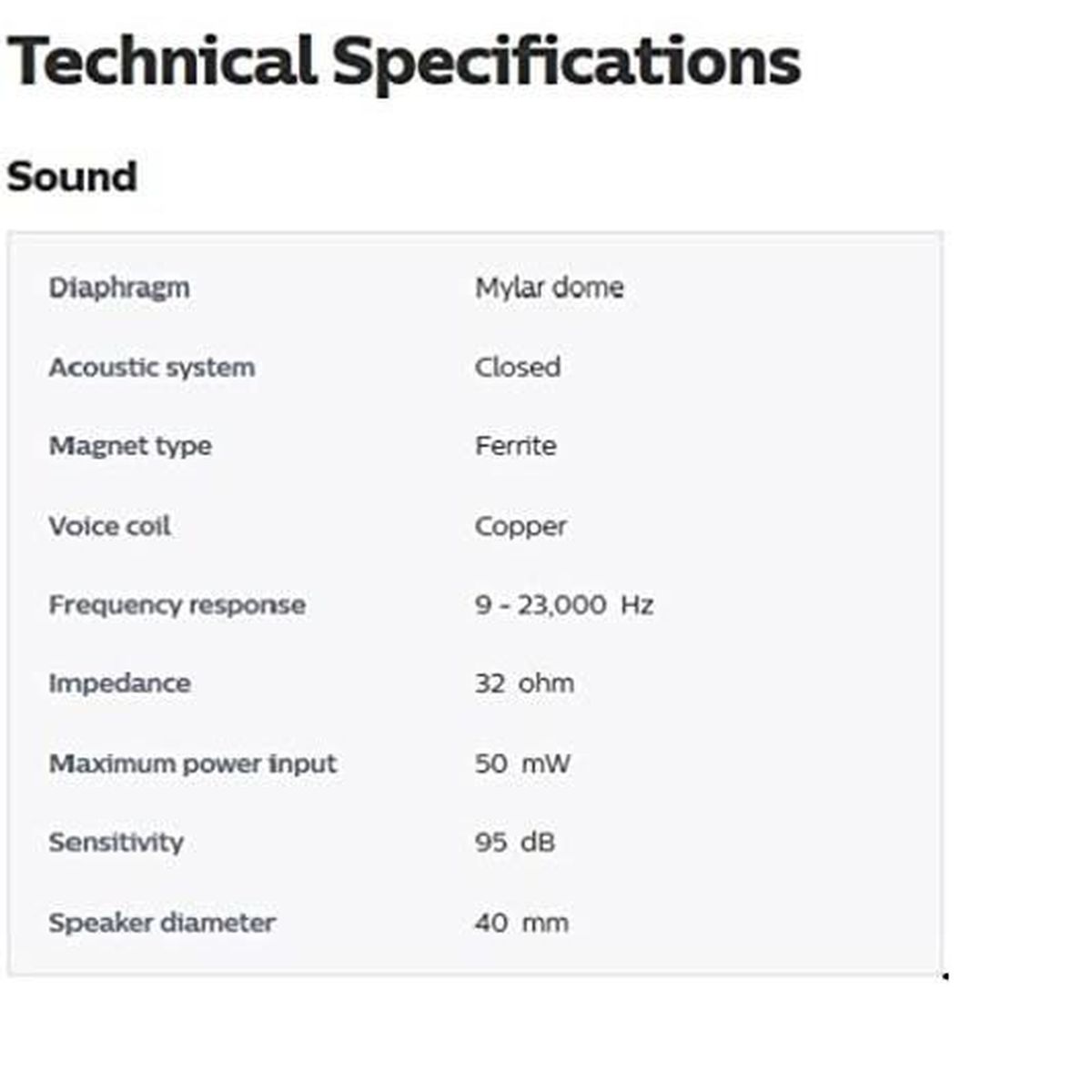 Philips shp2500 casque tv filaire câble 6m clearance