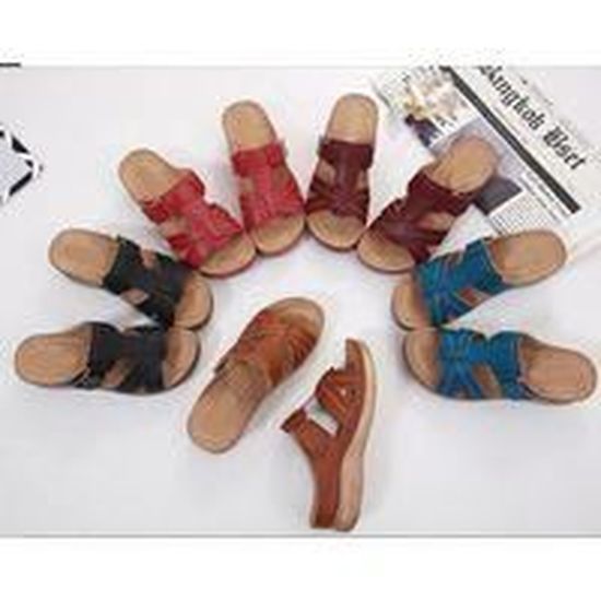 Sandales Orthopédiques Femme - Beige - Compensées - Soutien de la voûte  plantaire - Correction de la posture Beige - Cdiscount Chaussures