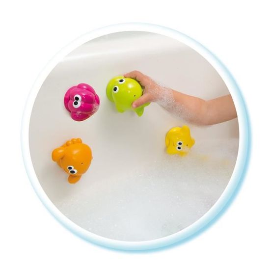 Smoby Cotoons Ile De Bain Jouet Bain 4 Personnages Avec Fonction Gicleur D Eau Cdiscount Jeux Jouets
