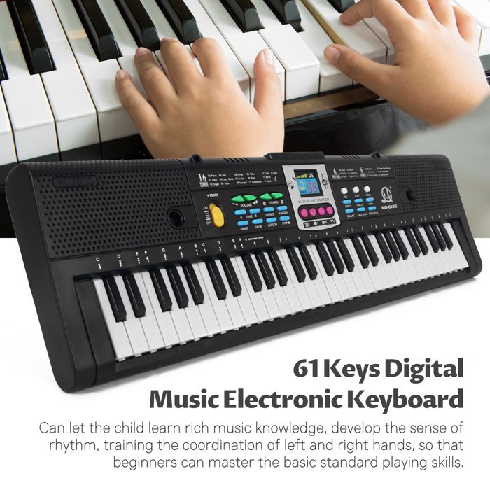 Piano-clavier Enfant 61 Touches Avec Micro Et écran LCD - Jouet Musical éducatif 3-8 Ans - Cadeau Garçon Fille - 13