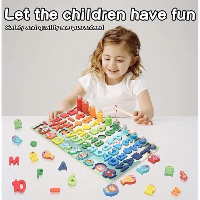 EDATOFLY 6 Pièces Jouet Puzzle en Bois pour Enfants, Puzzle Enfant 3 Ans  Puzzle en Bois Enfant 3 Ans Jouet Éducatif Parfait pour Garçons Filles  (Animaux) : : Jeux et Jouets