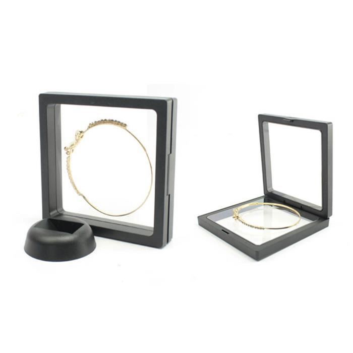 Lot De 10 Cadres Flottants 3D – Vitrine Transparente Pour Médailles, Pièces, Bijoux, Pins – Présentation Sur Table Ou étagère
