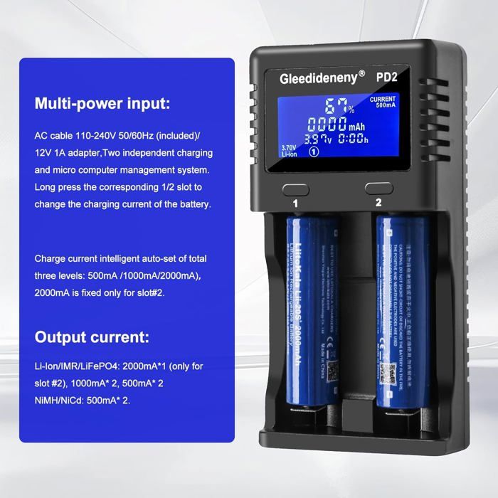 Batterie pour meubles inclinables avec chargeur, batterie universelle sans fil rechargeable avec écran LED pour fauteuil inclinable électrique, canapé, fauteuil élévateur, meuble à mouvement à 2 broches Batterie pour meubles inclinables avec chargeur, batterie universelle sans fil rechargeable avec écran LED pour fauteuil inclinable électrique, canapé, fauteuil élévateur, meuble à mouvement à 2 broches