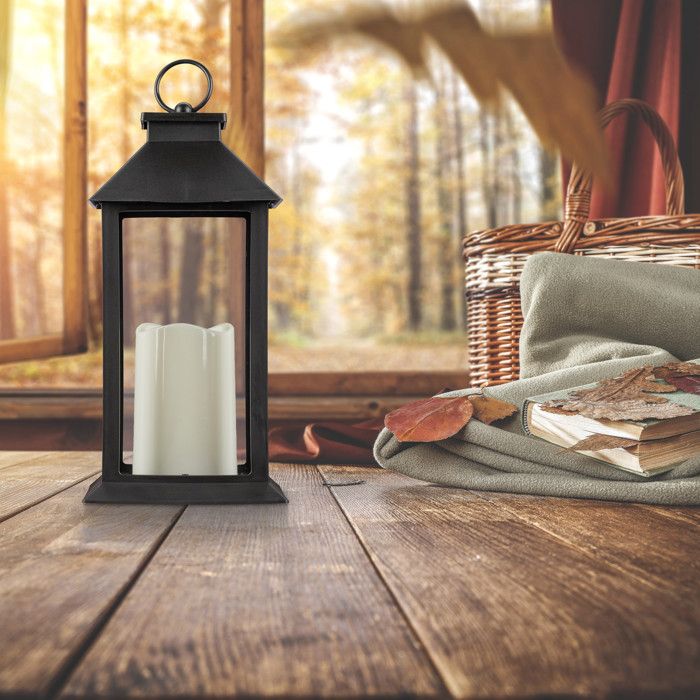 Lanterne LED Vintage à Flamme Vacillante - Décoration Intérieure/extérieure Pour Ambiance Cosy