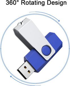 Kexin Lot de 5 Clés USB 64 Go Clef USB 2.0 64 Go Cle USB (64G, 5 Couleurs