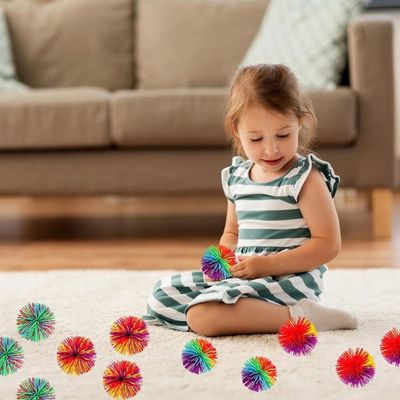 Bogoro Boules Stringy de Singe, Balle en Silicone Colorée Boules | Boules de Stress Rebondissantes, pour l'irritabilité/Décompression/Thérapie/Jouets Sensoriels