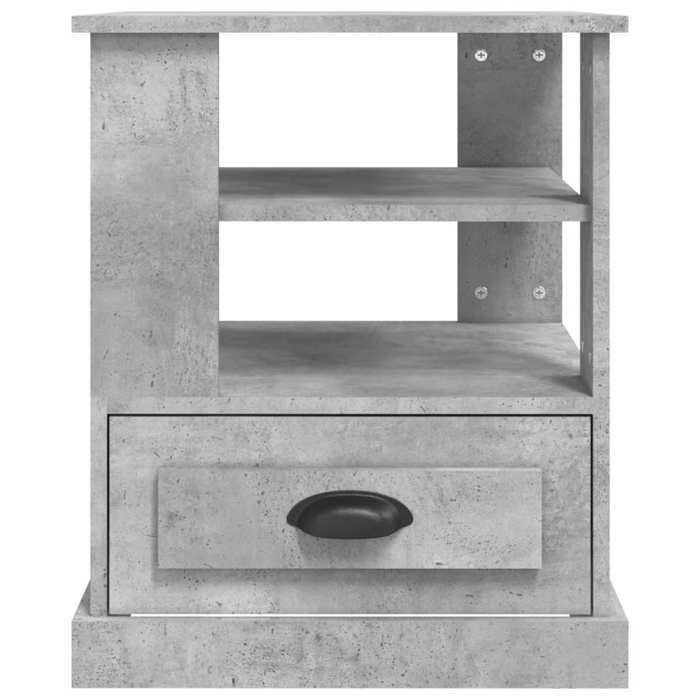 Table d'appoint-Table basse-Table Salon gris béton 50x50x60 cm bois d ...