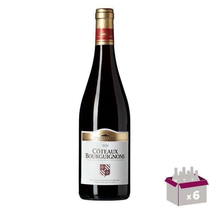 Coteaux Bourguignons Vin de Bourgogne - Rouge - 75 cl - AOC x6