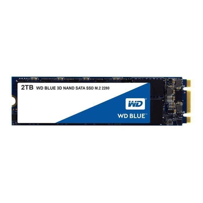 WD Disque dur Blue™ SSD - 3D Nand - Format M.2/2280 - 2To