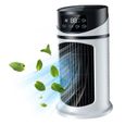 Lot de 1 Climatiseur Personnel Tour 24 cm 6 Vitesses Minuterie 6H 300 ml Silencieux sans Pales VITDIPY