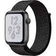 Apple Watch Nike+ Series 4 GPS, 44mm, Boîtier en aluminium Gris sidéral avec boucle Nike Sport Noir-0