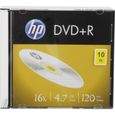 HP DRE00085 DVD+R vierge 4.7 GB 10 pc(s) slimcase-0