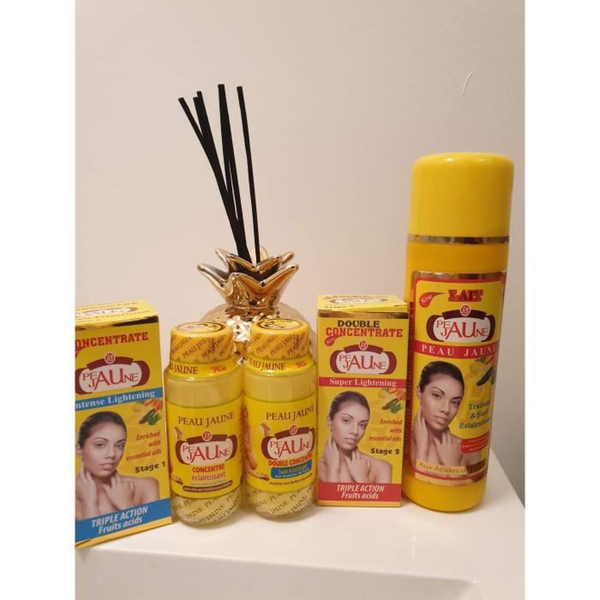 Concentré éclaircissant Pour Peau Jaune – 2 Bouteilles Neuves !
