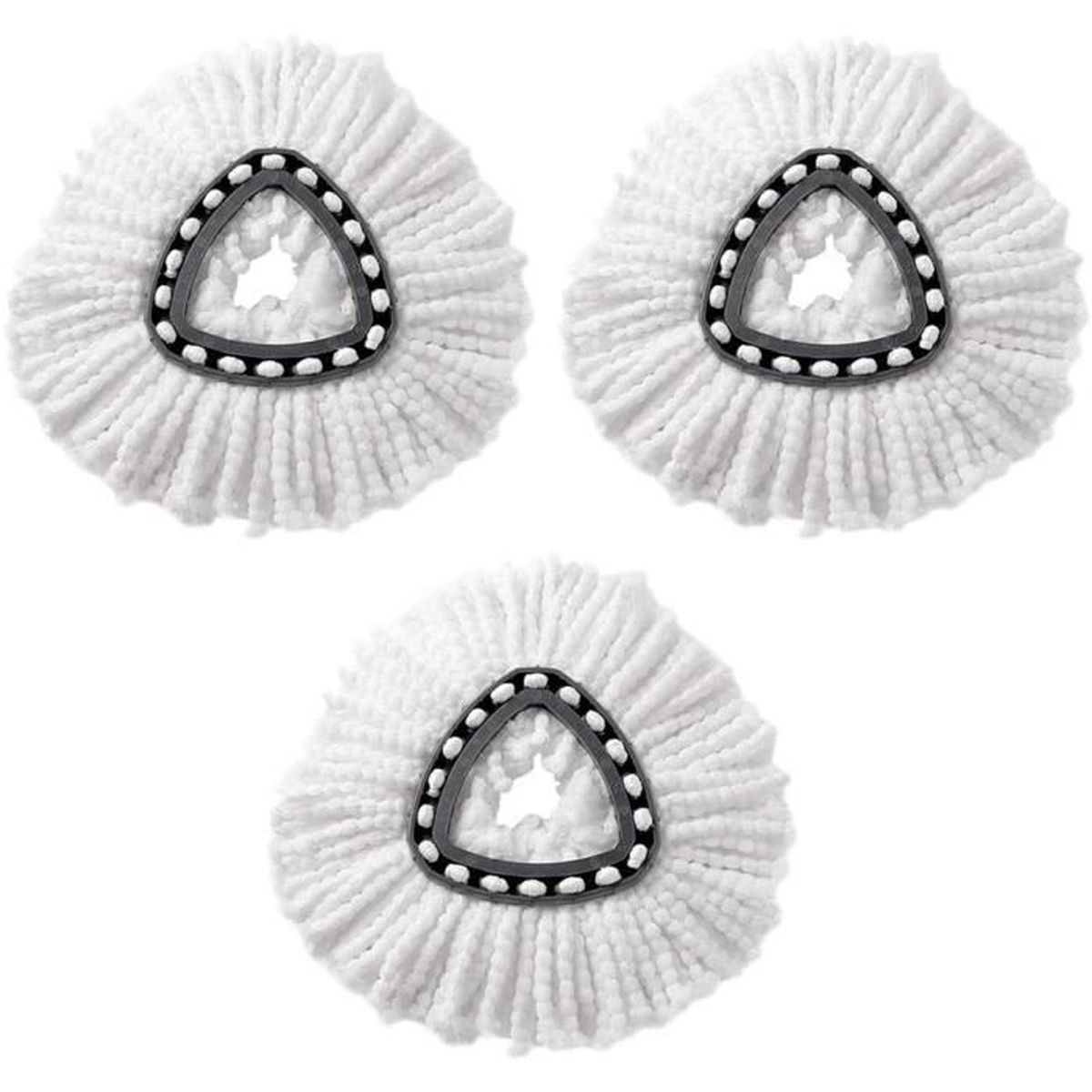 Lot de 3 Balai Serpillère Microfibre Remplacement Compatible Avec Vileda Turbo 3