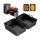 MARSEE 2 Paquet Moule Air Fryer pour Ninja Double Stack XL Friteuse Sans Huile SL400EU, Silicone Moule Accessoires Airfryer Foodi Max - sh