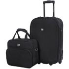 Trolley DAVID JONES 55x35x20 35L + Vanity 15L Noir