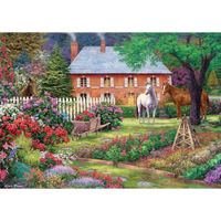 Puzzle 1500 pièces - Art Puzzle - Le Jardin du Cheval - Paysage et nature - Coloris Unique