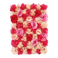 Fleur artificielle de fleur de rose de soie pour la décoration de mariage mur de fleur romantique