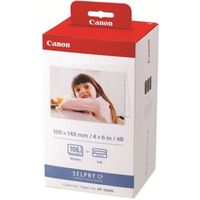 Canon KP-108IN 3 couleur (cyan, magenta, jaune) cartouche imprimante-kit papier pour SELPHY CP1000, CP1200, CP1300, CP330,…