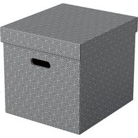 Esselte, Boîtes de rangement Home, Format Cube, gris, x3