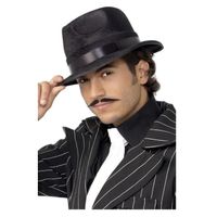 Chapeau de gangster des années 20 - HORRORSHOP - Noir - Accessoire de déguisement