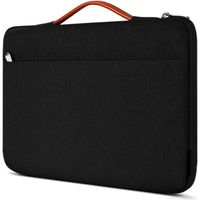 Sacoche de Protection et Transport (S-Noir-Orange) pour ordinateur Portable Apple MacBook Air 13.3"