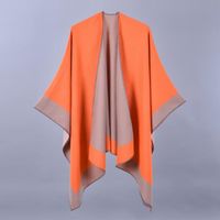 ORANDESIGNE Poncho Femme Hiver Chaud Cape Elegant Poncho