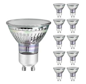 Ampoule LED GU10 3W Avec Cache - Blanc Froid, étanche IP20, Angle 120°, Dimensions 50x55 Mm