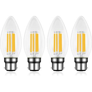 AMPOULE - LED Ampoule Led À Baïonnette B22 Bougie, 4W Équivalent