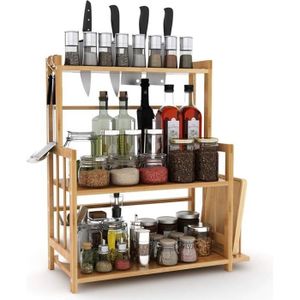 Pour 24 Jars Bouteilles Flacons Porte-/épices /étag/ère /à /épices Chrom/é De stockage Support Cuisine Organisateur M/étal Pisa/® Spice Rack