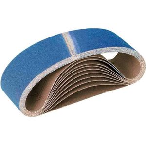 Lot de 10 bandes abrasives en tissu - 75 x 533 mm - Grain 60 - Pour ponceuse  à bande - Papier abrasif[40] - Cdiscount Bricolage