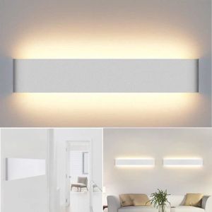 APPLIQUE  Kambo LED Lampe Murale Etanche Salle de Bain 40cm 14W Blanc Chaud 2800K 230V IP44 Luminaire Acrylique Applique Murale Interieur